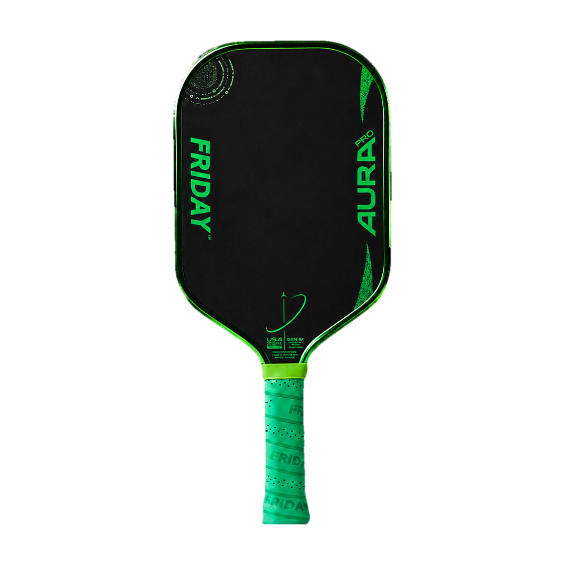 Friday Aura Pro Elongated Summer Terra Metallic pickleball paddle