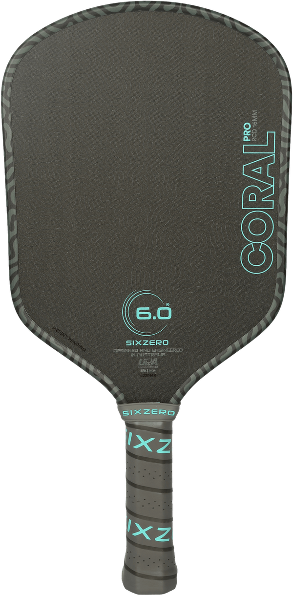 Six Zero Coral Pro 16mm Pickleball Paddle