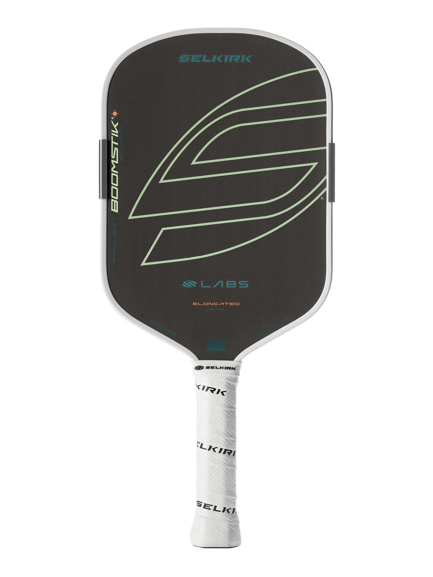 Close-up of the Selkirk Boomstik Multi-Strata T700 carbon fibre face texture