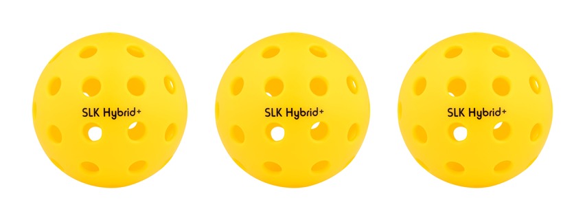 Selkirk SLK Hybrid pickleballs, 3 pack: Optic Yellow, 40-hole hybrid design