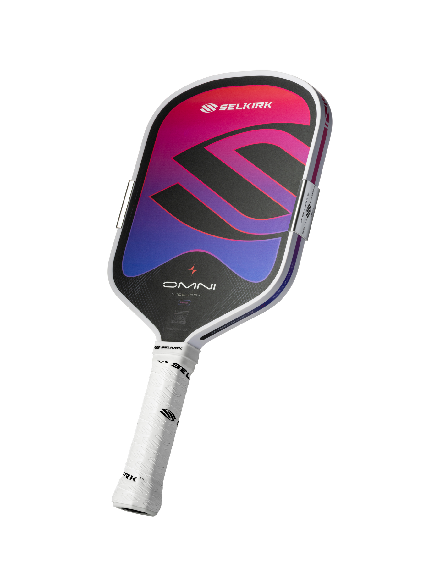 Selkirk Omni Widebody pickleball paddle - Cosmic colourway - three-quarter angle